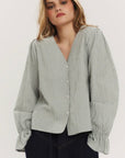 Indiana LS Button Blouse - Once Untold