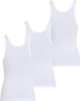 3PK Scoop neck cotton tank