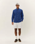 Kent Stripe peached poplin shirt