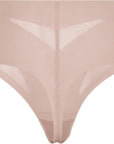 Sculpted Firm Mesh Thong - Calvin Klein
