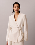 HVY TEXTURED SHINE BLAZER - CALVIN KLEIN