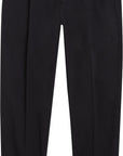 Modern twill tapered pleat pants