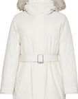 Belted matte Quilted Jacket with siz