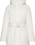 Belted matte Quilted Jacket with siz