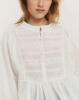 Ruby Button Blouse - Once Untold