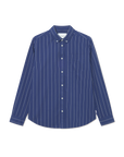 Kent Stripe peached poplin shirt