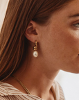 Swivel Earrings pearl S - Edblad
