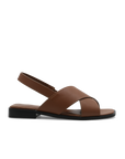 Cross sandal leather