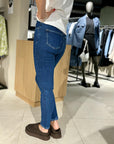 High rise skinny jeans