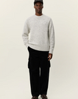 GREY FLECK ROUNDNECK JUMPER