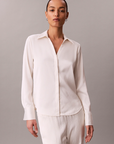 Hammered Satin fitted shirt - Calvin Klein