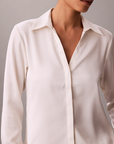 Hammered Satin fitted shirt - Calvin Klein