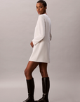 Crepe Tailored LS mini dress