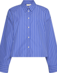 YD Stripe boxy cropped shirt
