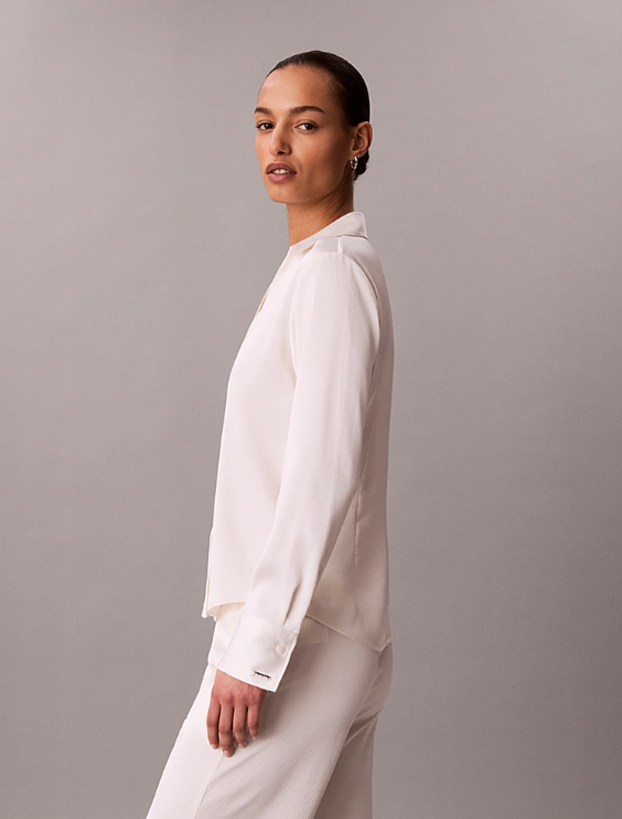 Hammered Satin fitted shirt - Calvin Klein
