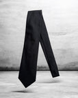 Tie Silk woven Black - Profuomo