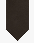 Tie Silk woven Dark brown - Profuomo