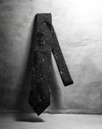 Tie Silk woven Dark green - Profuomo