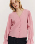 Indiana LS Button Blouse - Once Untold