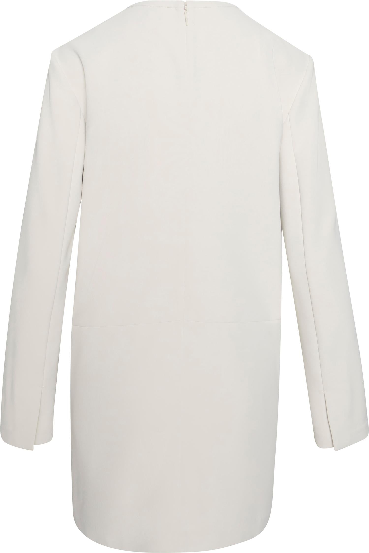 Crepe Tailored LS mini dress