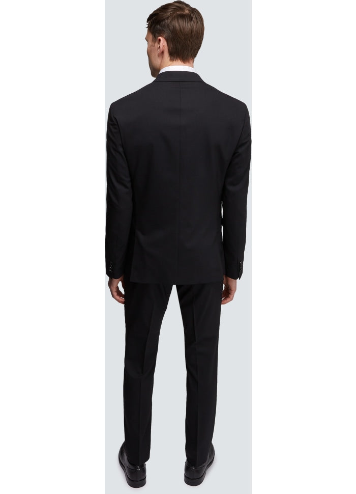 Stretch wool slim pant