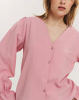 Indiana LS Button Blouse - Once Untold