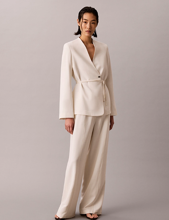 HVY TEXTURED SHINE BLAZER - CALVIN KLEIN