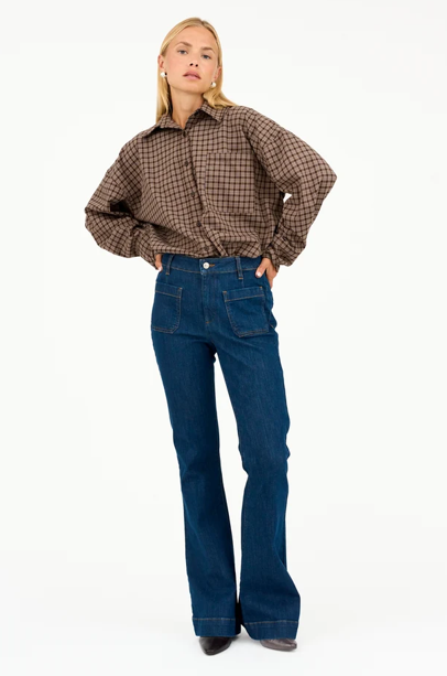 Ann Charlotte Wash Chester Jeans - IVY