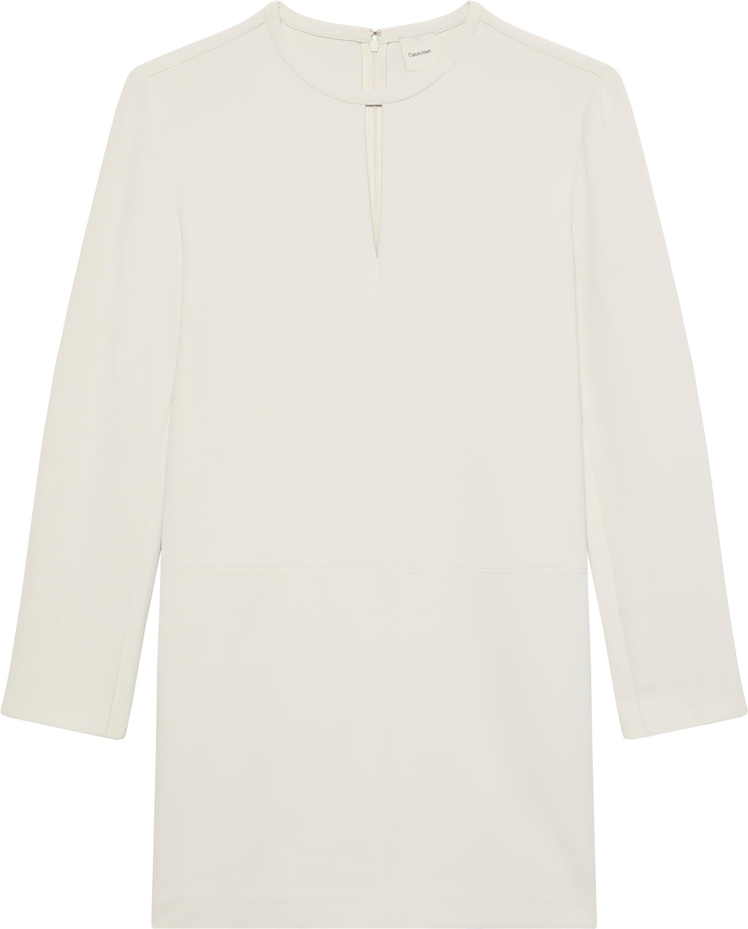 Crepe Tailored LS mini dress