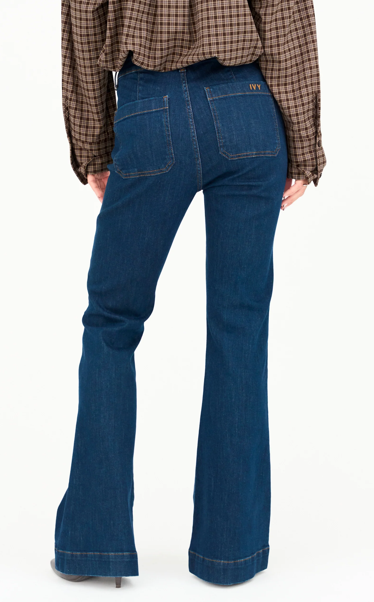Ann Charlotte Wash Chester Jeans - IVY