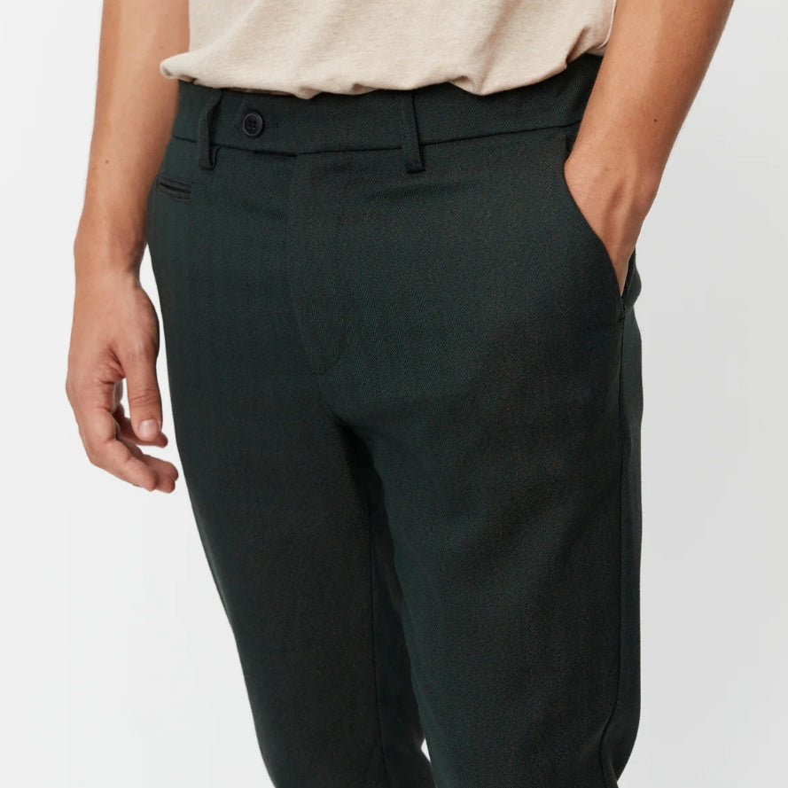 Como Herringbone Suit Pants