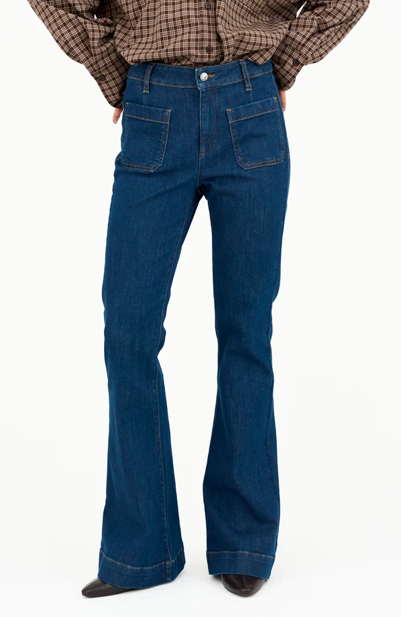 Ann Charlotte Wash Chester Jeans - IVY
