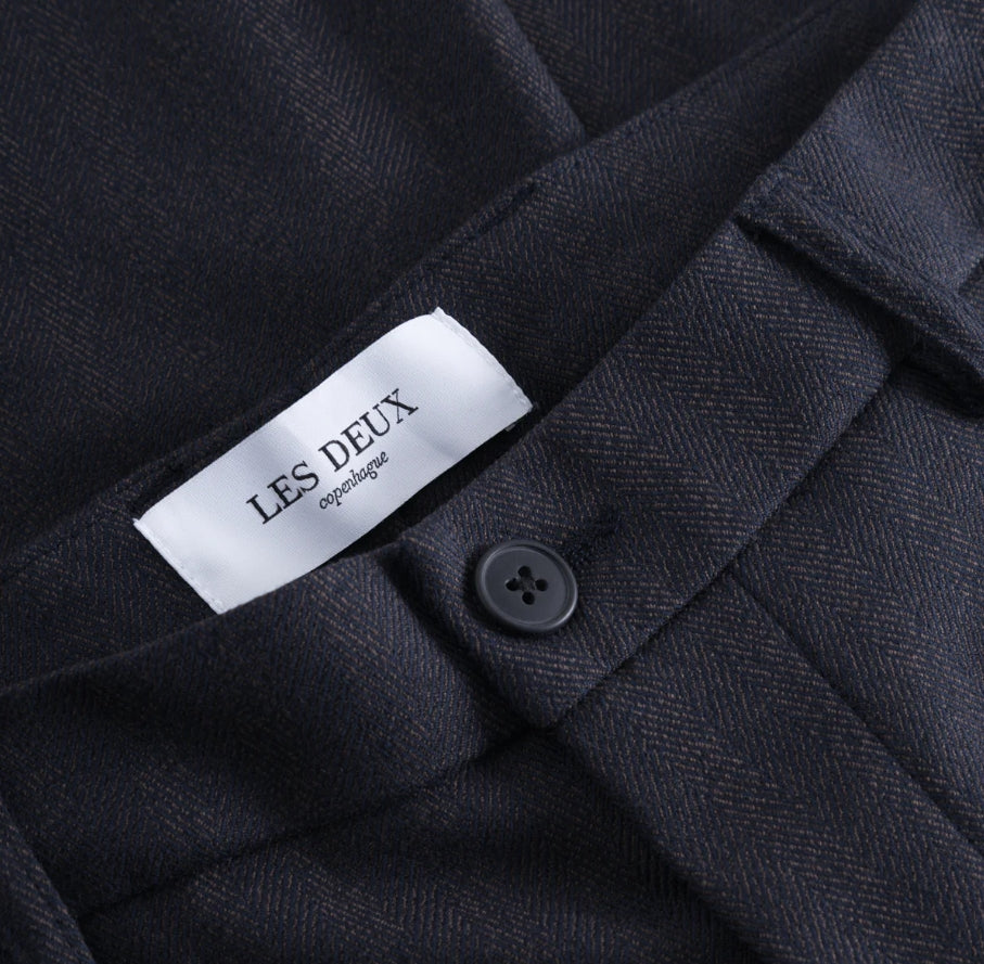 Como Reg Herringbone suit pants