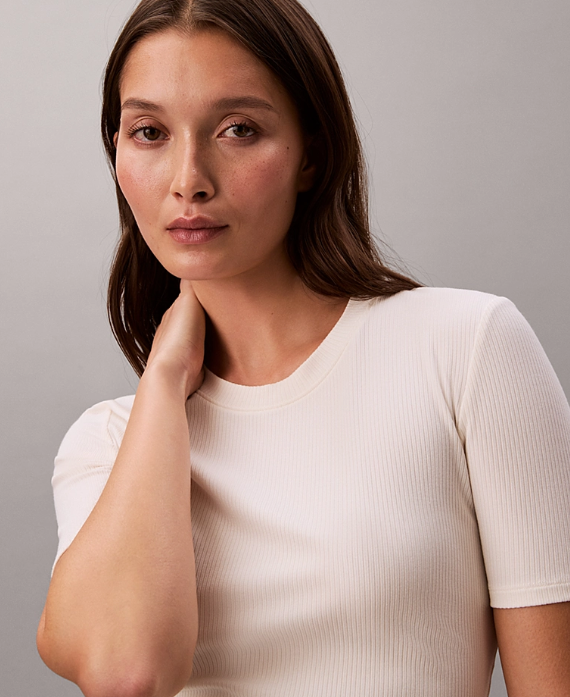 Slim Ribbed Modal T-shirt - Calvin Klein