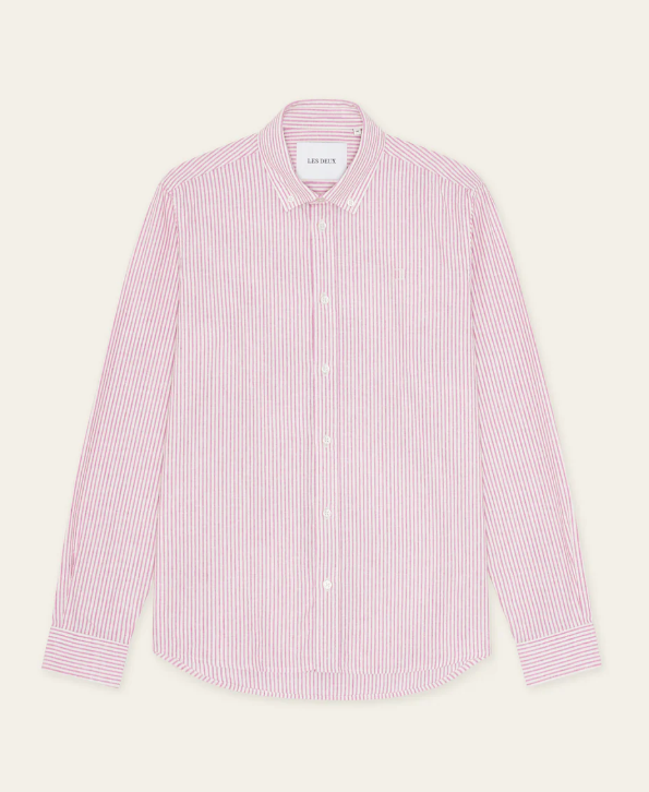 Konrad Stripe Cotton Linen Shirt - Les Deux