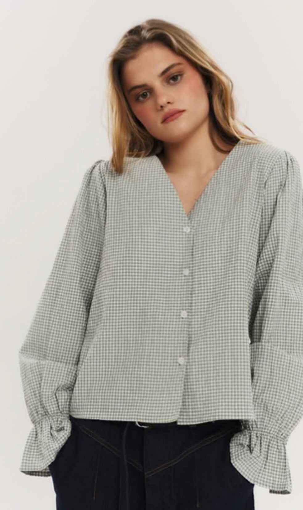 Indiana LS Button Blouse - Once Untold