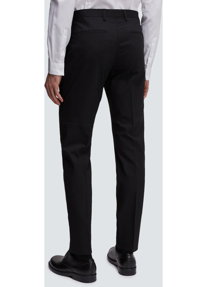 Stretch wool slim pant