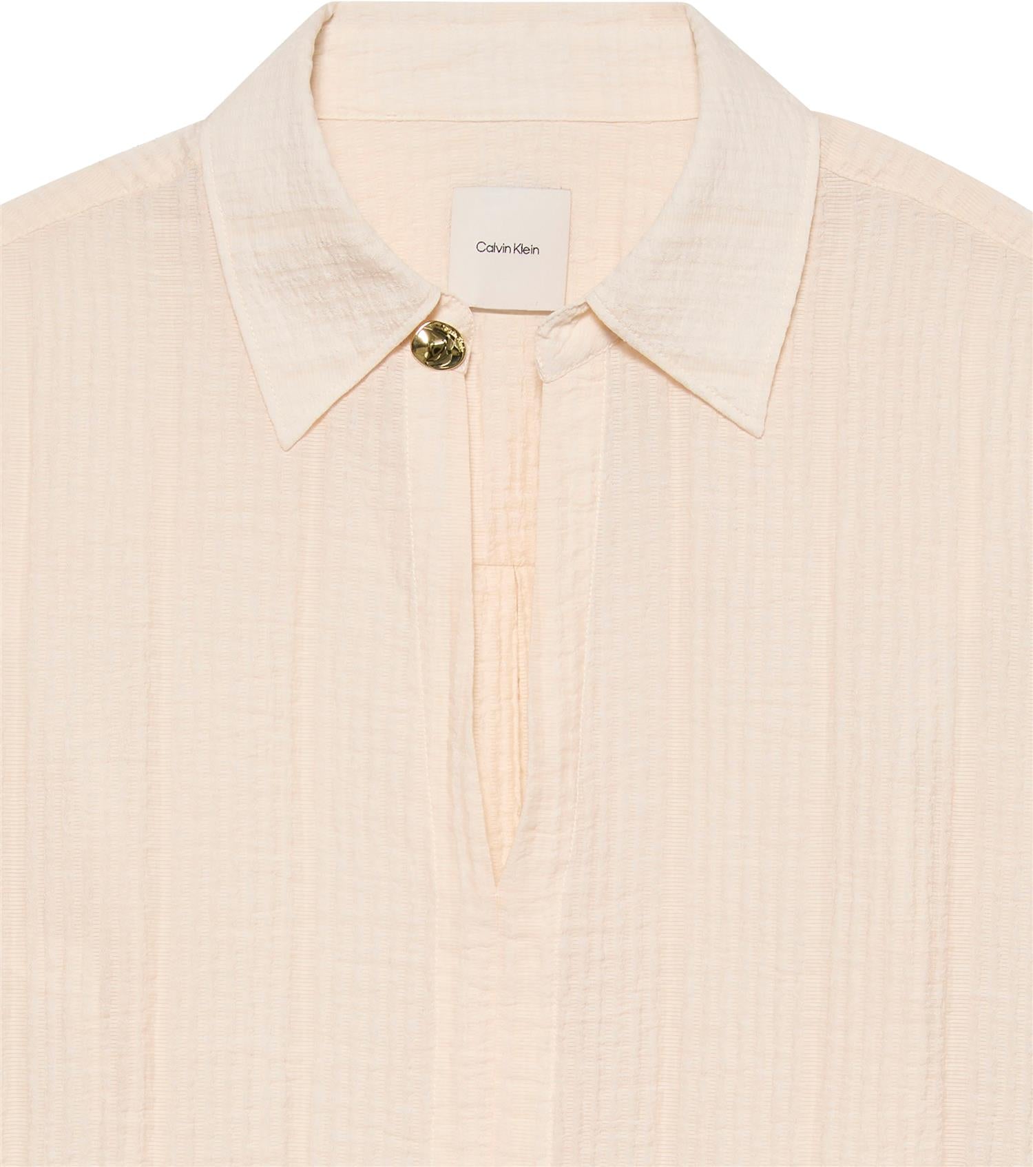 Viskose Sheer Stripe LS Shirt - Calvin Klein