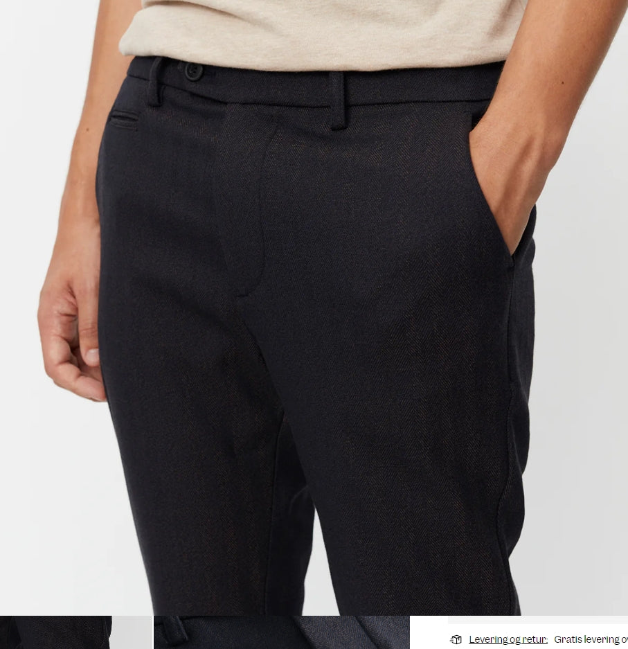Como Herringbone Suit Pants