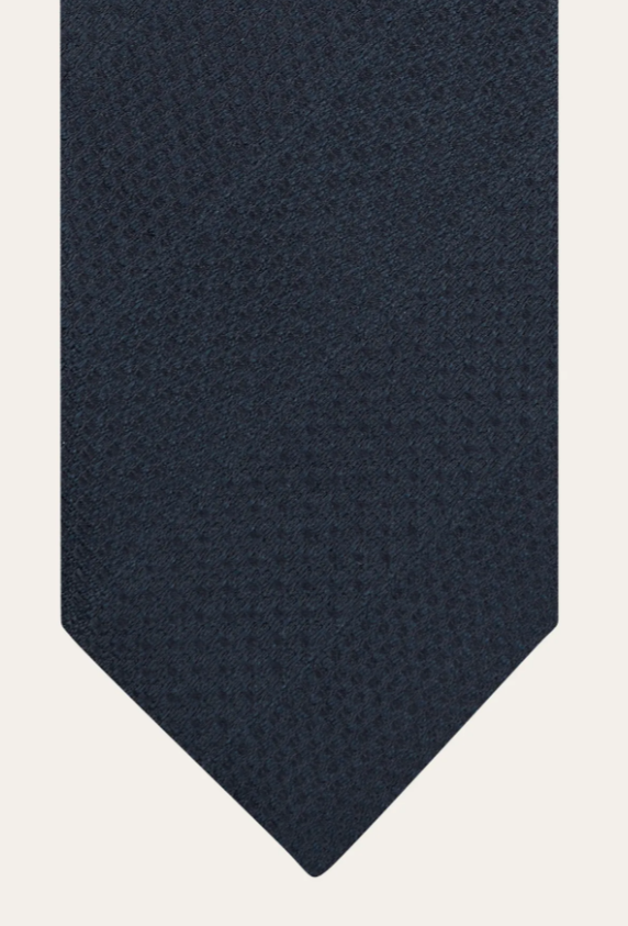 Tie Silk woven Navy- Profuomo