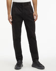 Modern twill tapered pleat pants