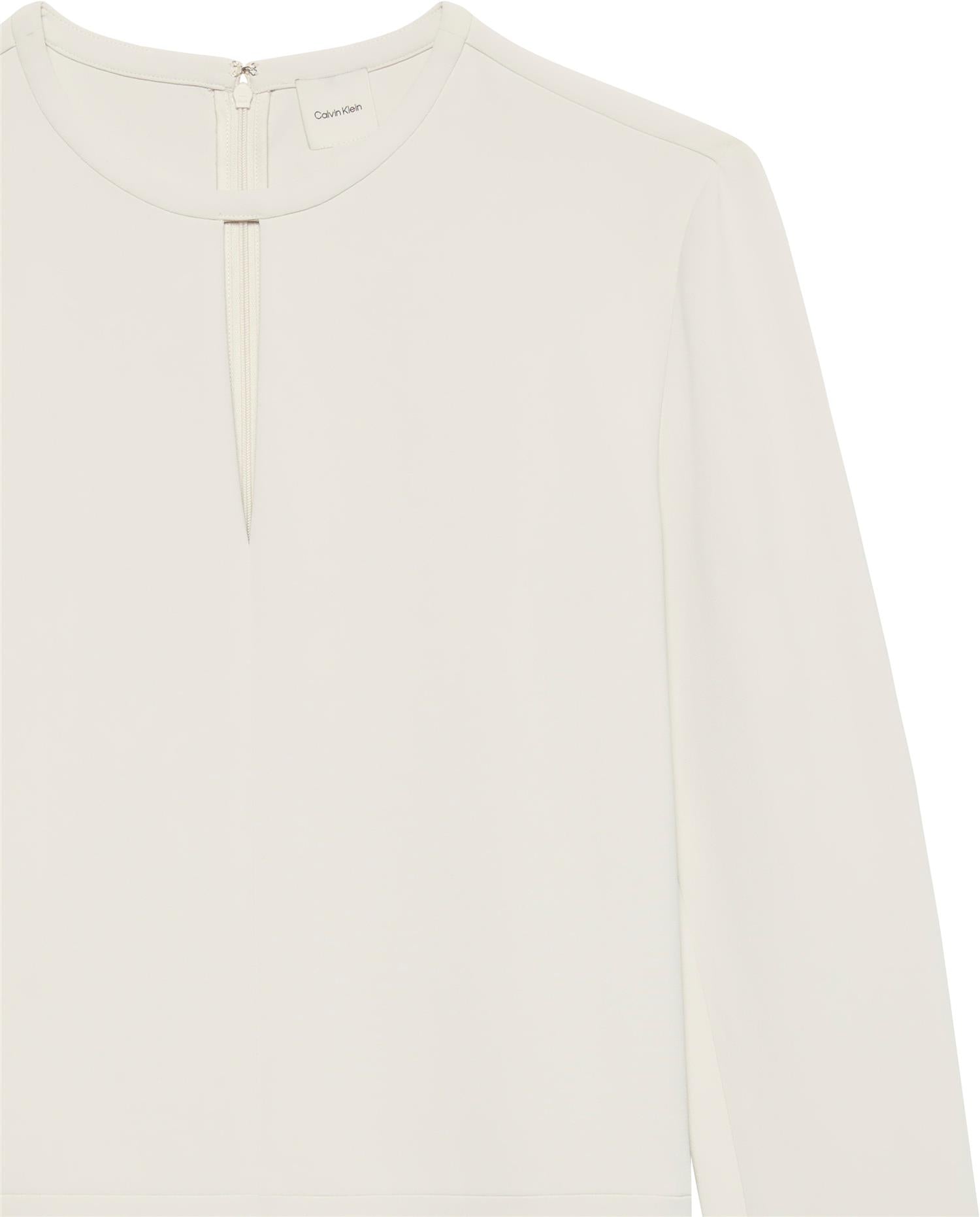 Crepe Tailored LS mini dress