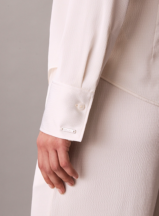 Hammered Satin fitted shirt - Calvin Klein