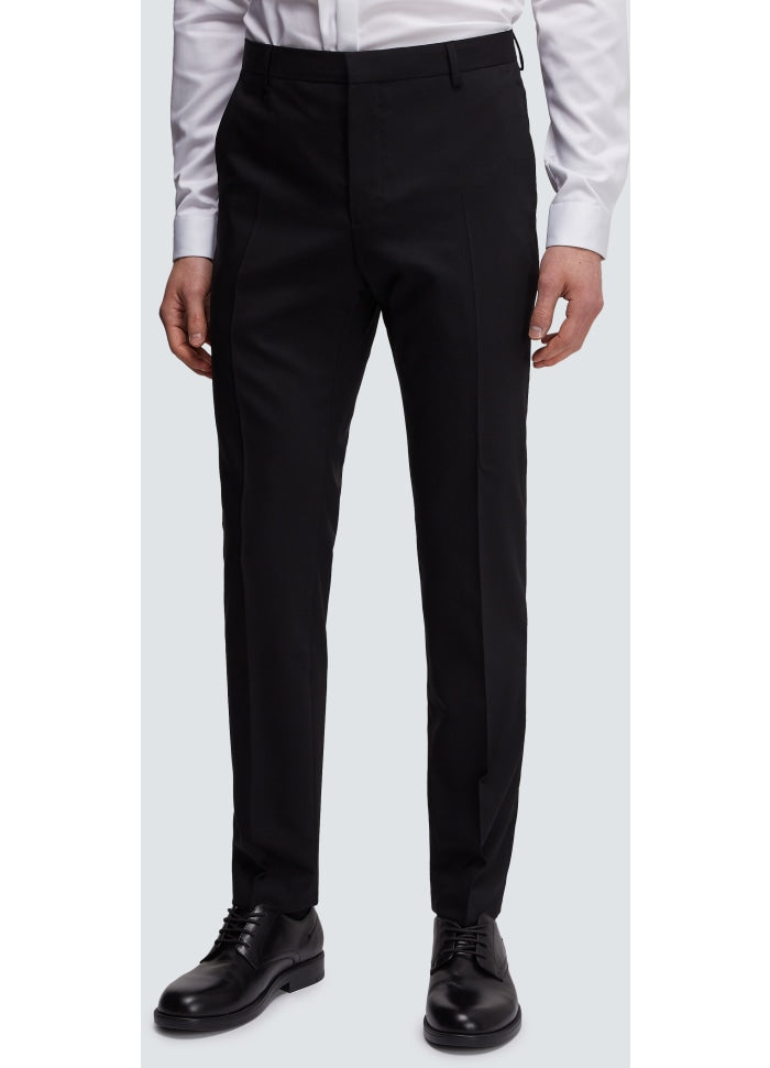 Stretch wool slim pant