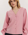 Indiana LS Button Blouse - Once Untold