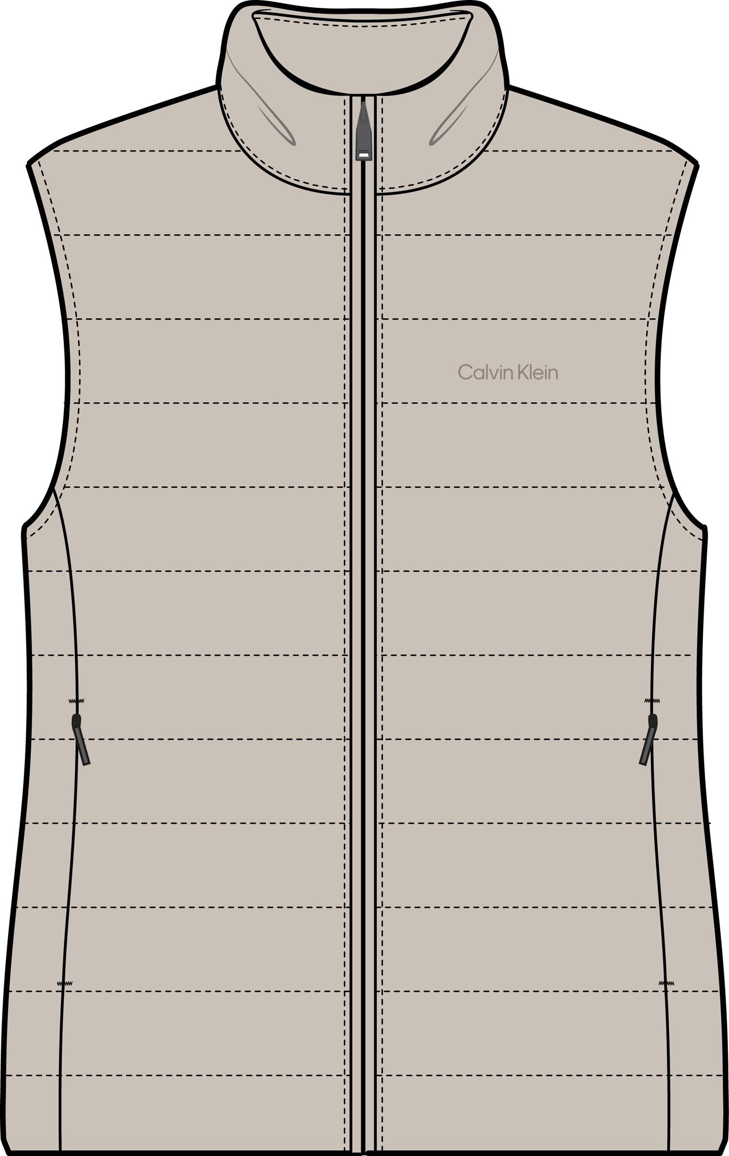 ULW Short Packable puffer vest - Calvin Klein