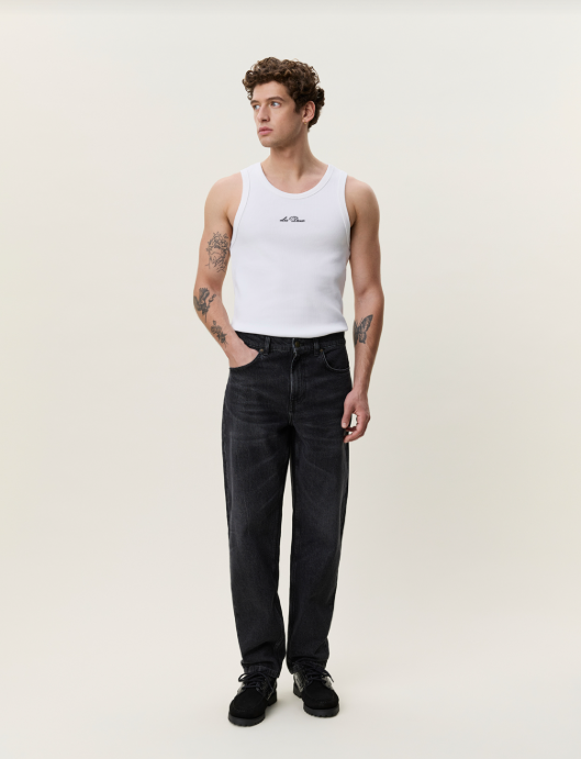 Ryder Black Washed Denim Jeans - Les Deux