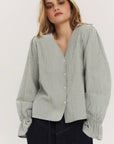 Indiana LS Button Blouse - Once Untold