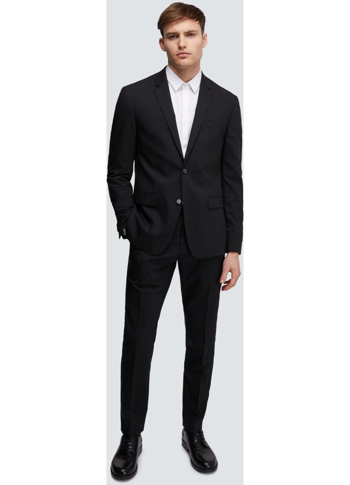 Stretch wool slim pant