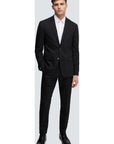 Stretch wool slim pant